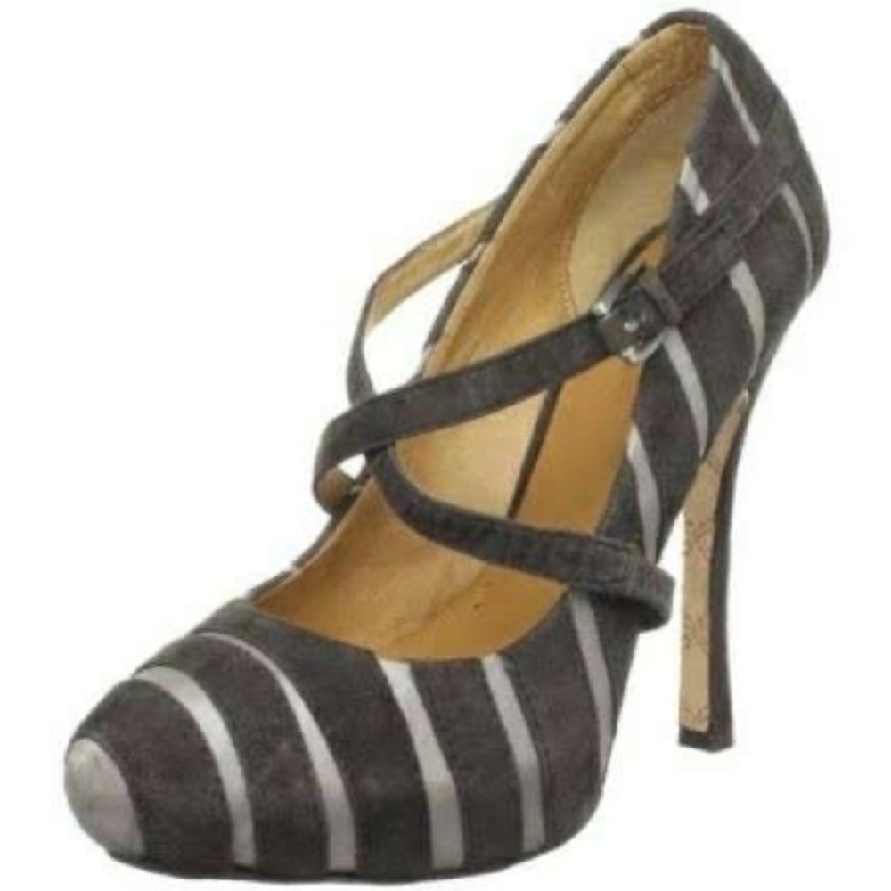 NWT L.A.M.B by Gwen Stefani Striped Heels